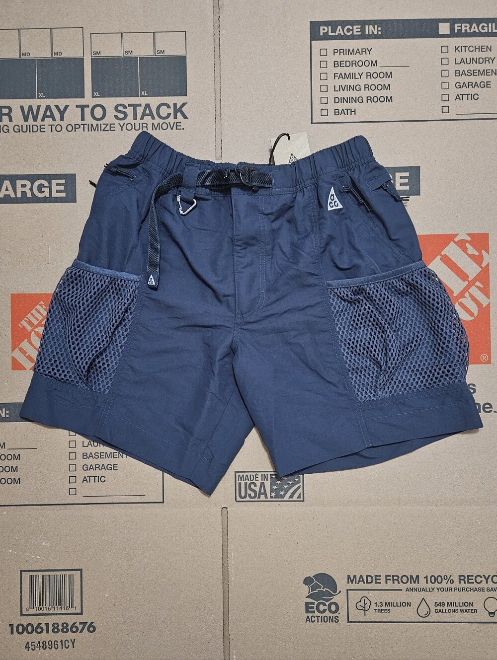 Nike ACG Snowgrass Cargo Blue Shorts